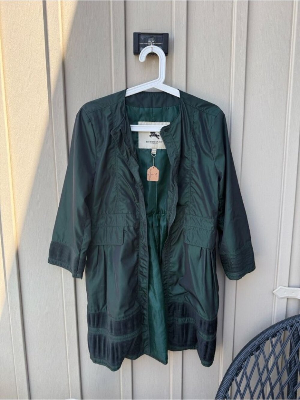 Burberry Green Lightweight Women’s Coat